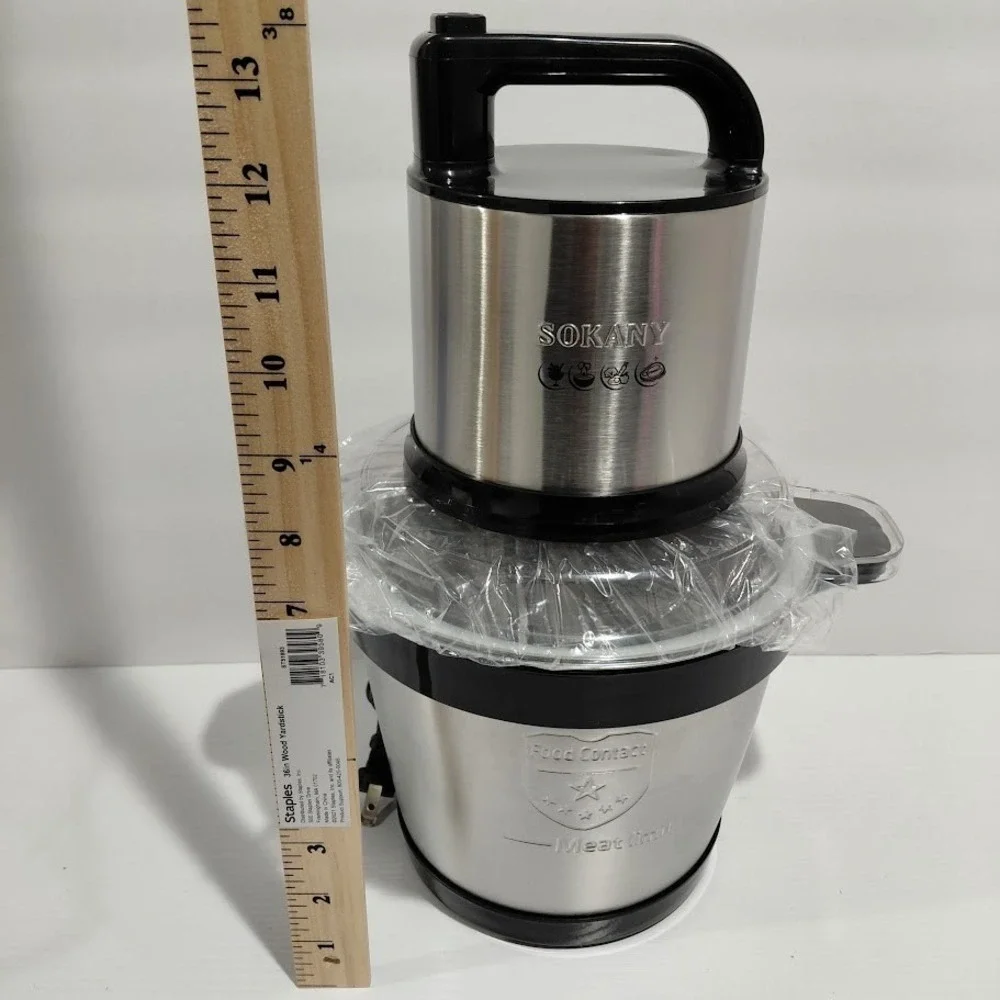 SOKANY 4L Meat grinder Electric Meat Grinders Stainless Steel Wonder Chopper NEW